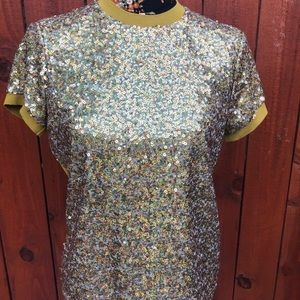 Guess women sequin top, size Xs but fit like S